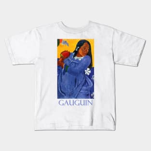 Woman with a Mango by Paul Gauguin Kids T-Shirt